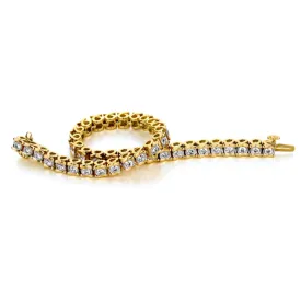 1-1/7 CTW Diamond 8-inch Tennis Bracelet in 10KT Yellow Gold