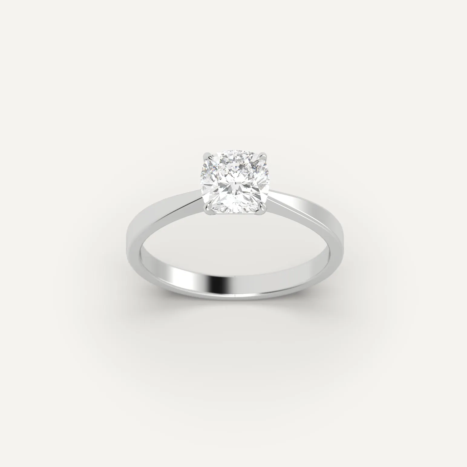 1 carat Cushion Cut Diamond Ring