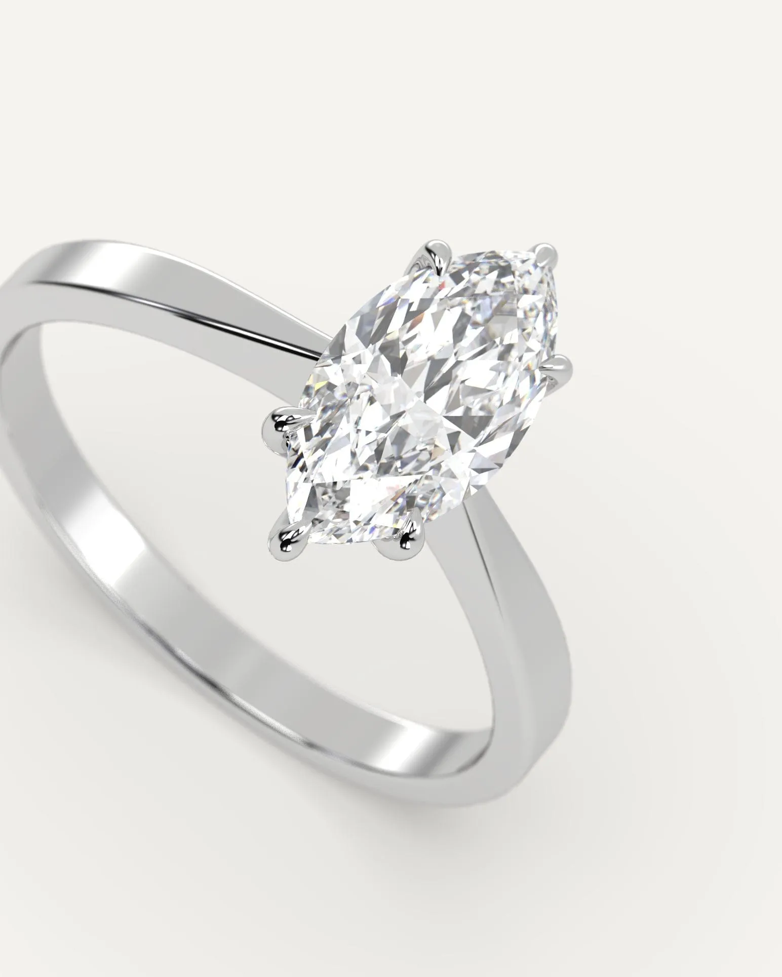 1 carat Marquise Cut Diamond Ring