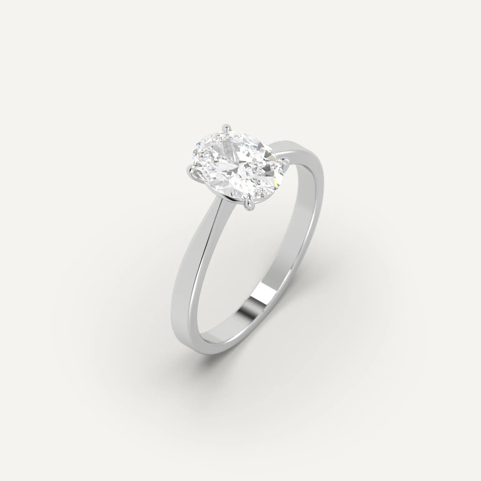 1 carat Oval Cut Diamond Ring