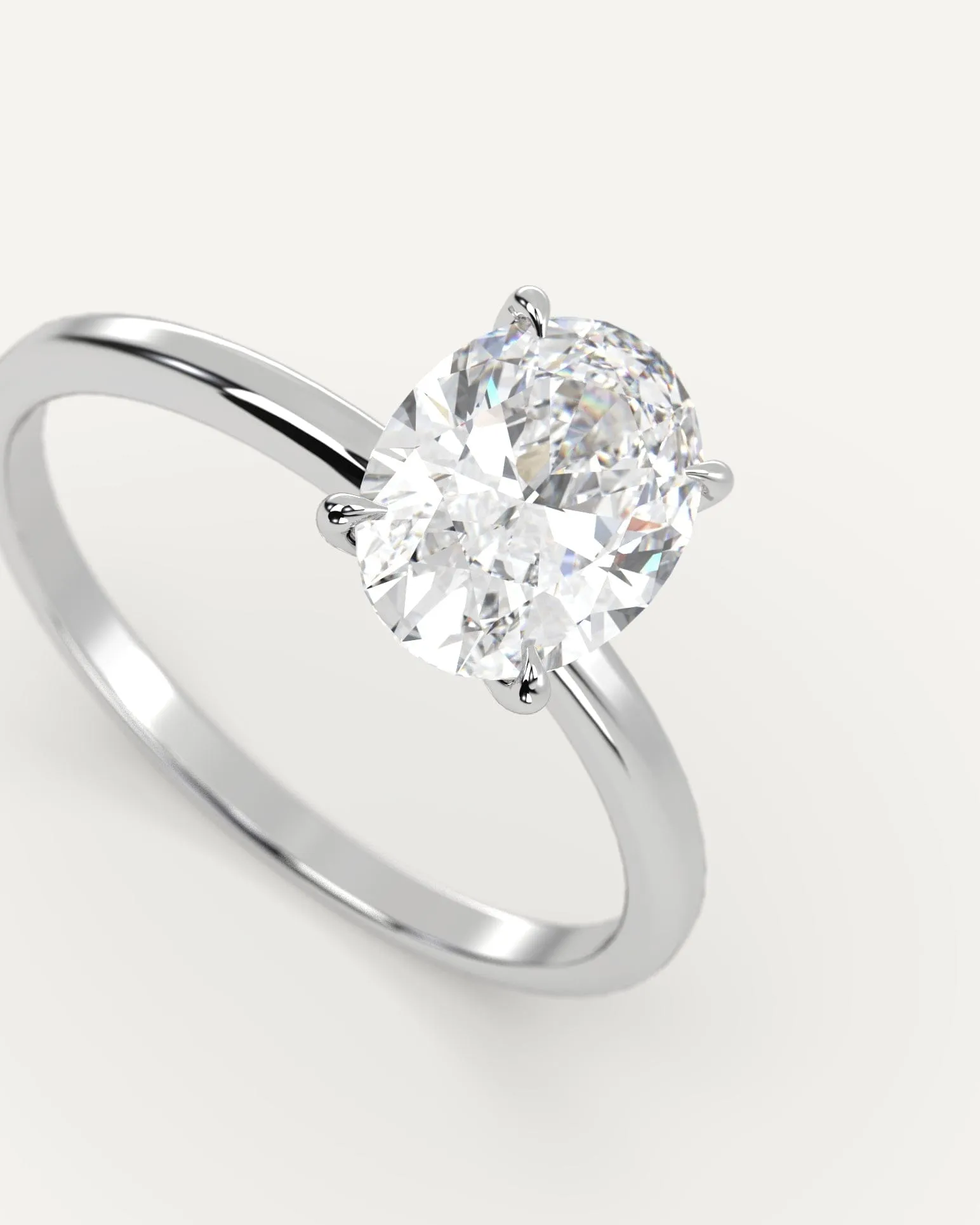 1 carat Oval Cut Diamond Ring