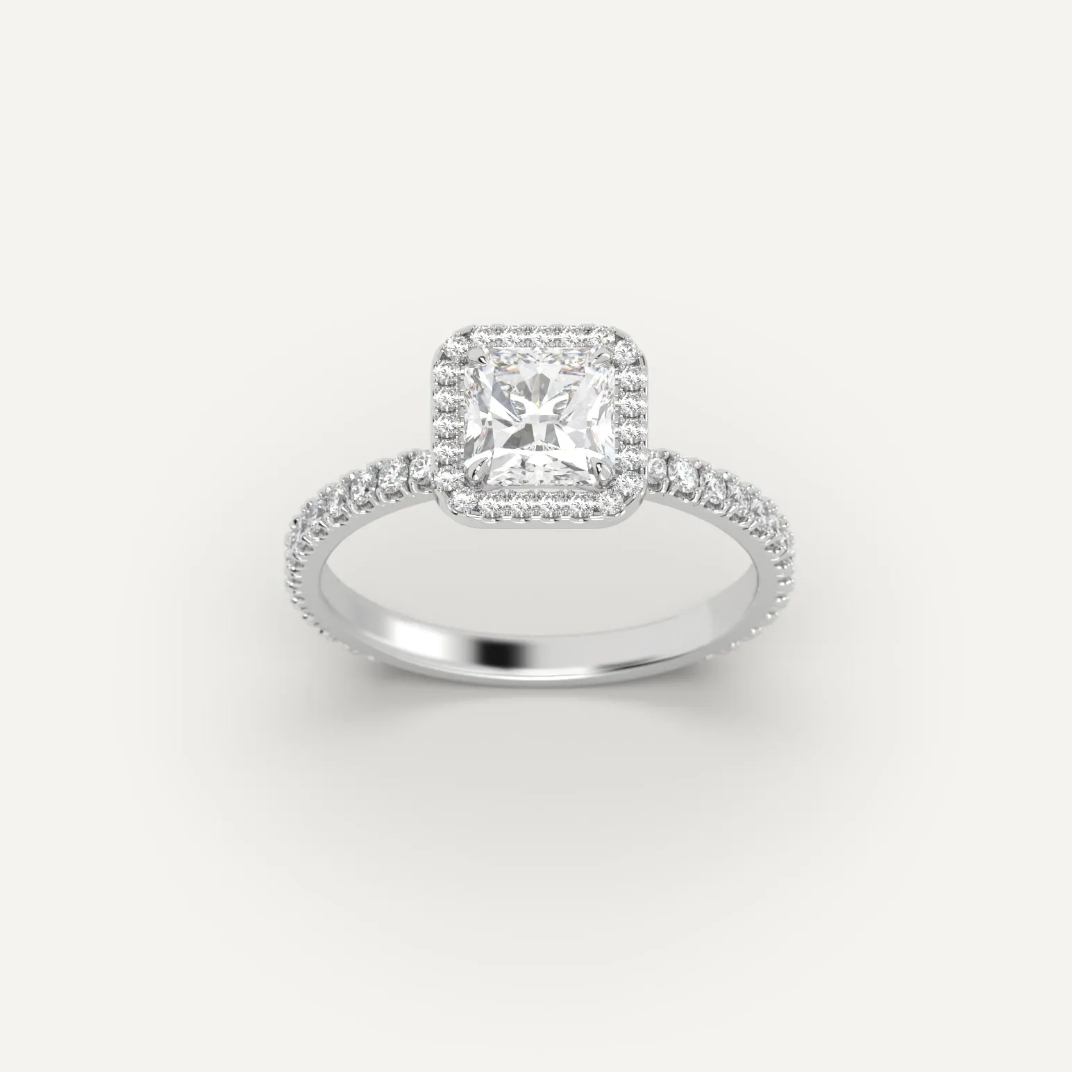 1 carat Radiant Cut Diamond Ring