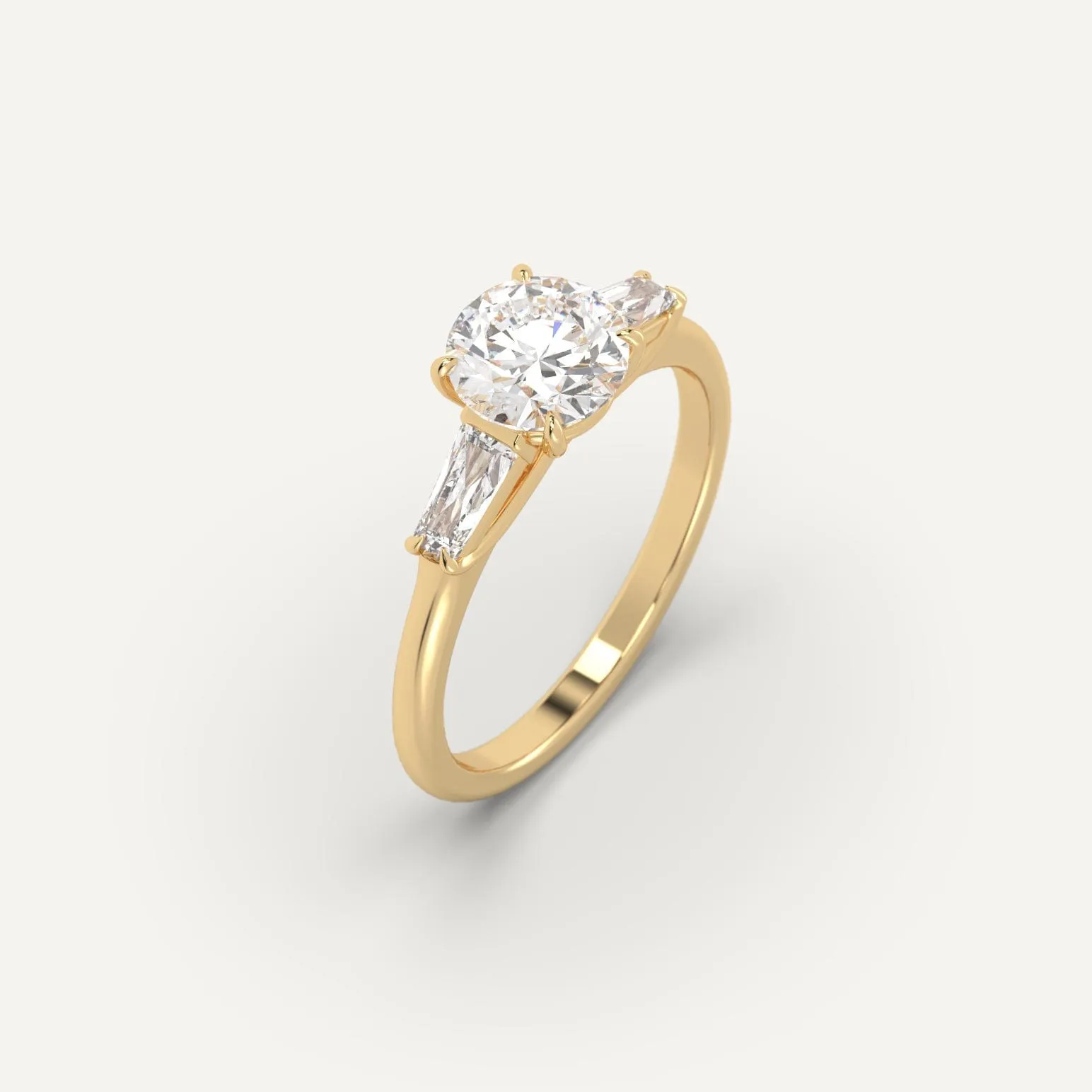 1 carat Round Cut Diamond Ring