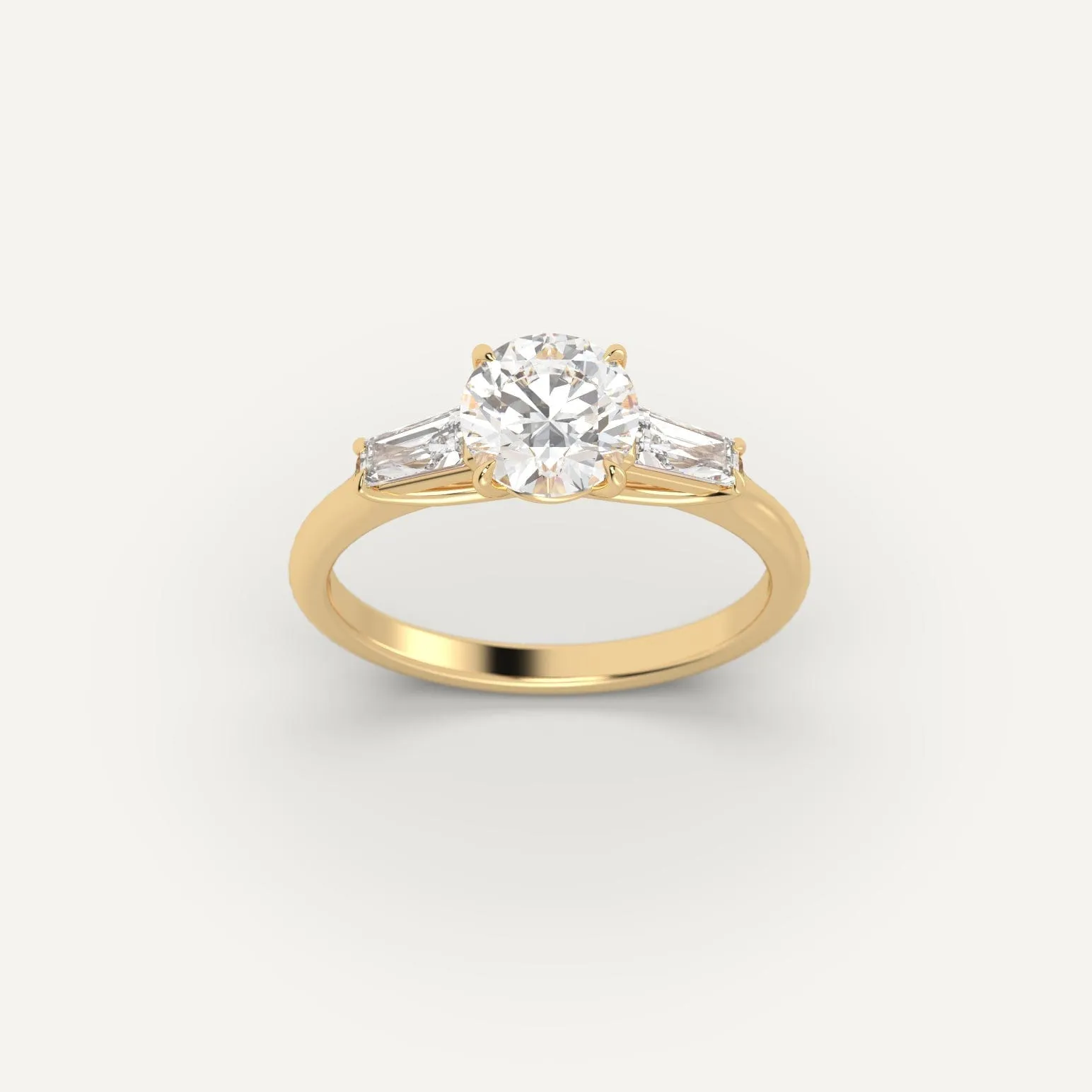 1 carat Round Cut Diamond Ring