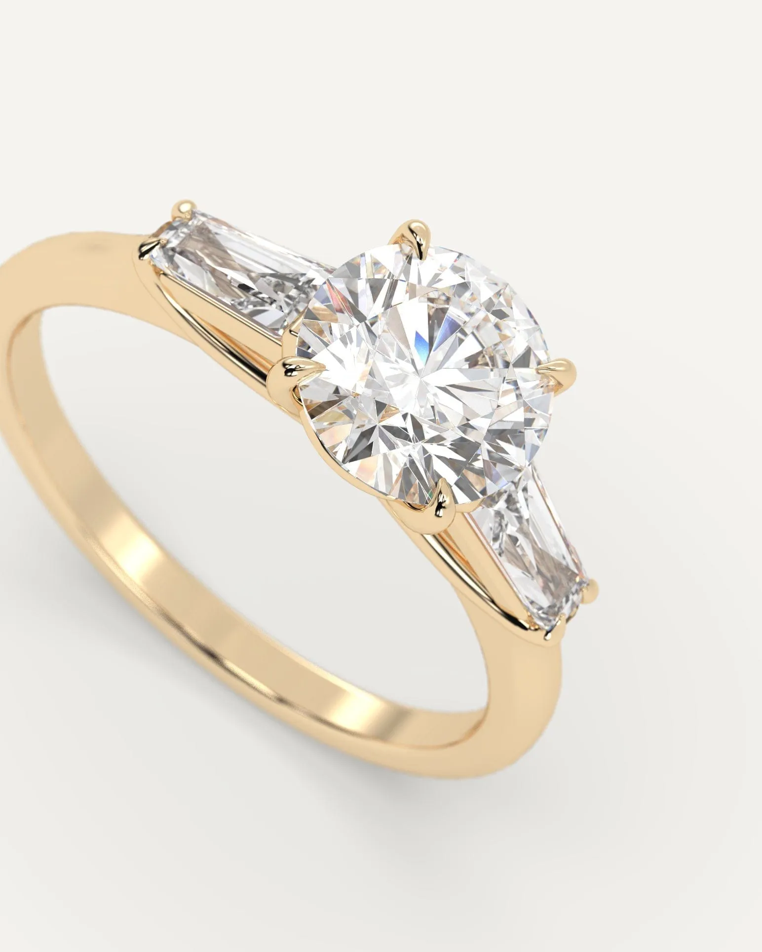 1 carat Round Cut Diamond Ring