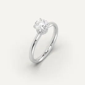 1 carat Round Cut Diamond Ring