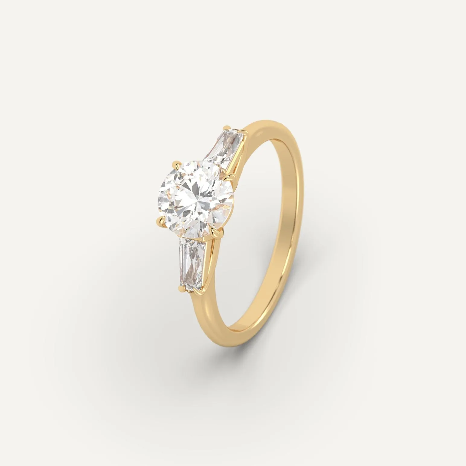 1 carat Round Cut Diamond Ring