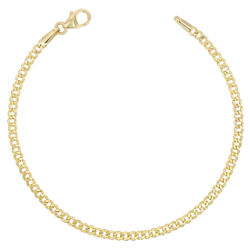 14K Dainty Cuban Link Chain Bracelet