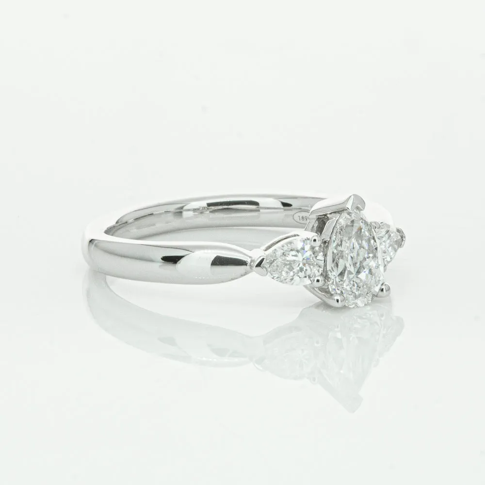 18ct White Gold .52ct Pear Cut Diamond Ayla Ring