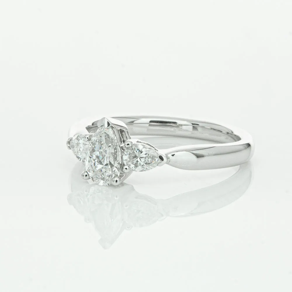 18ct White Gold .52ct Pear Cut Diamond Ayla Ring