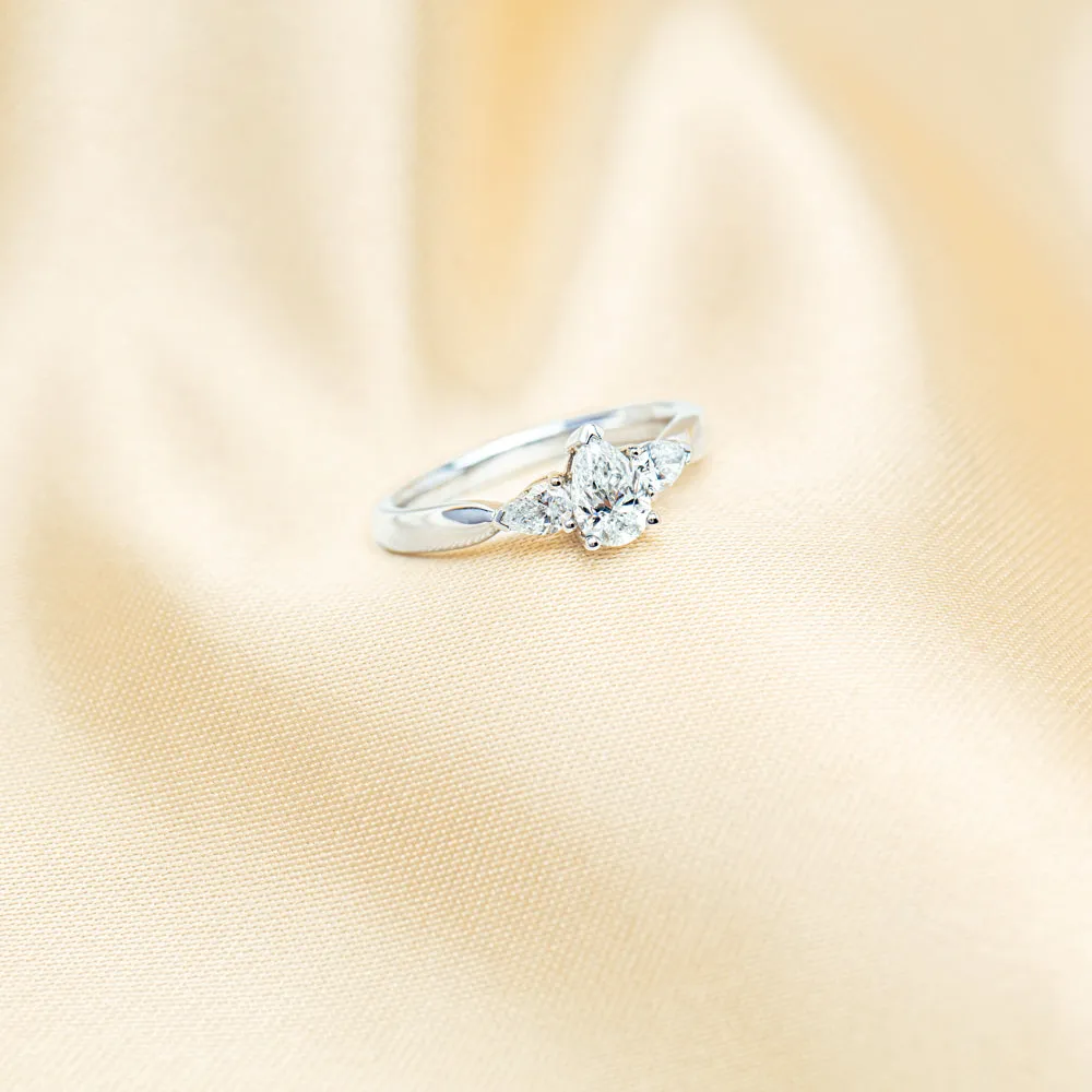 18ct White Gold .52ct Pear Cut Diamond Ayla Ring