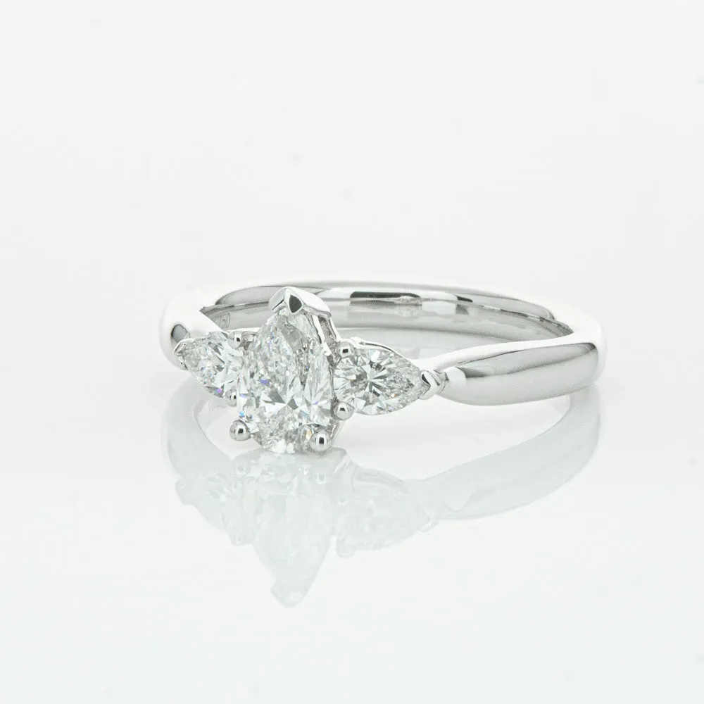 18ct White Gold .52ct Pear Cut Diamond Ayla Ring