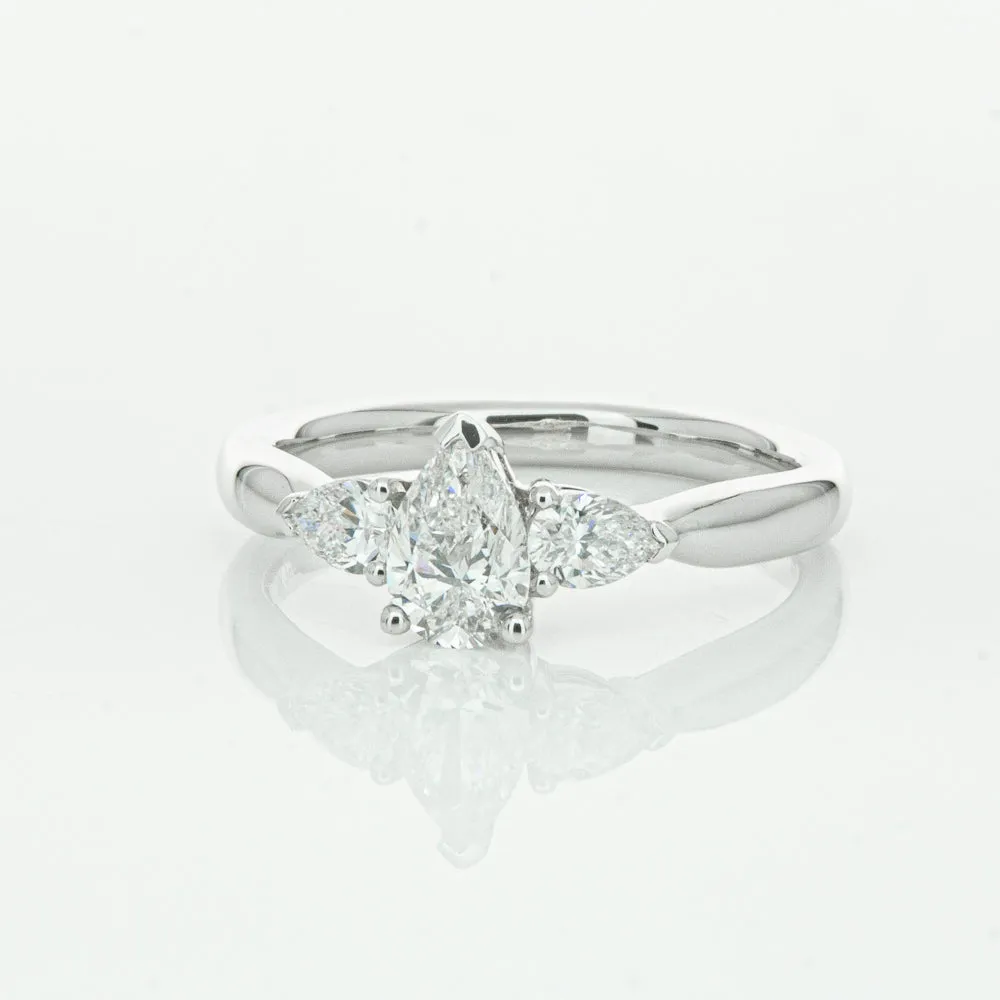 18ct White Gold .52ct Pear Cut Diamond Ayla Ring