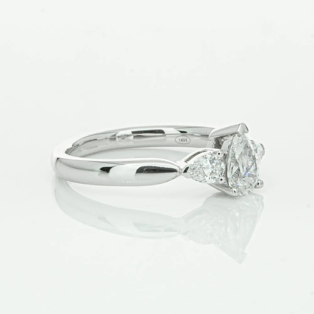 18ct White Gold .52ct Pear Cut Diamond Ayla Ring