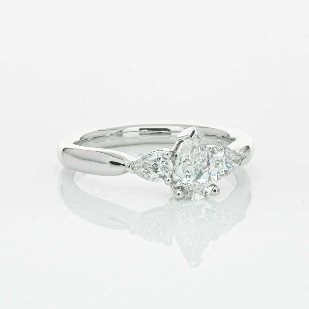 18ct White Gold .52ct Pear Cut Diamond Ayla Ring