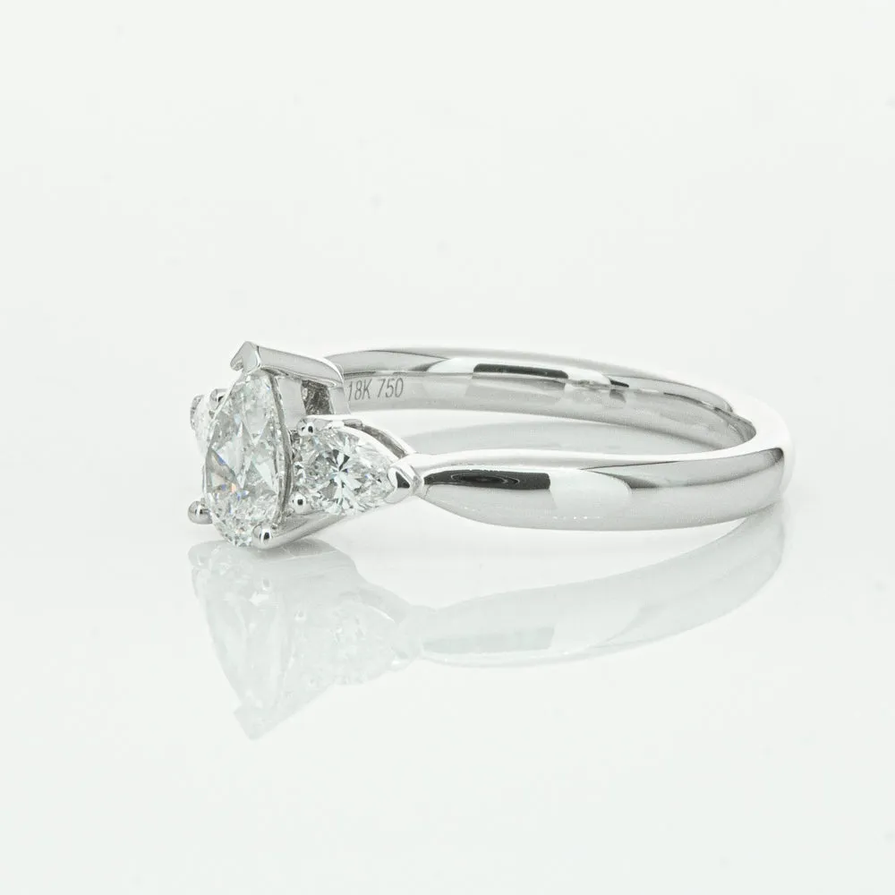 18ct White Gold .52ct Pear Cut Diamond Ayla Ring