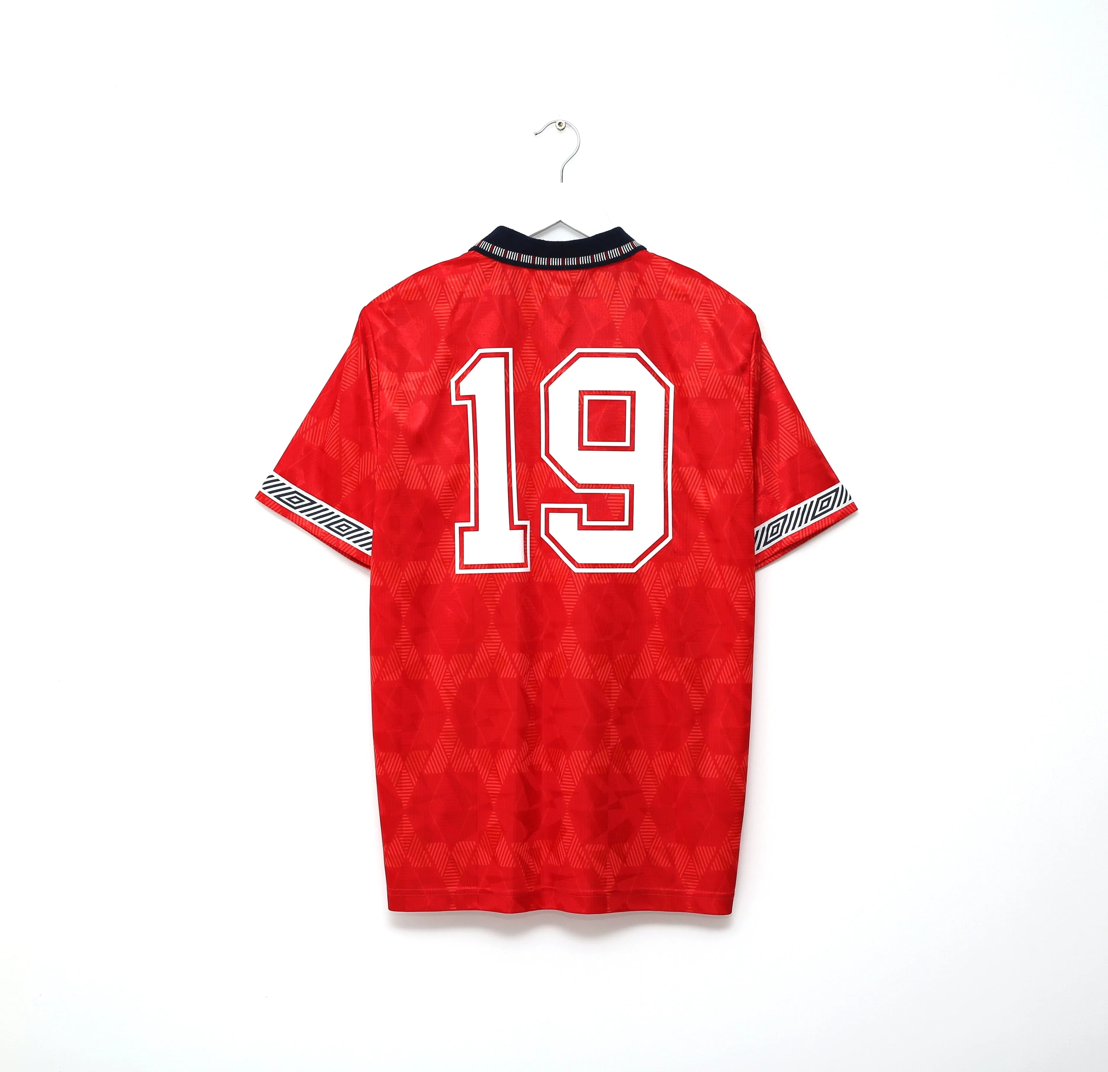 1990/92 GASCOIGNE #19 England Retro Umbro Away Football Shirt (M) Italia 90