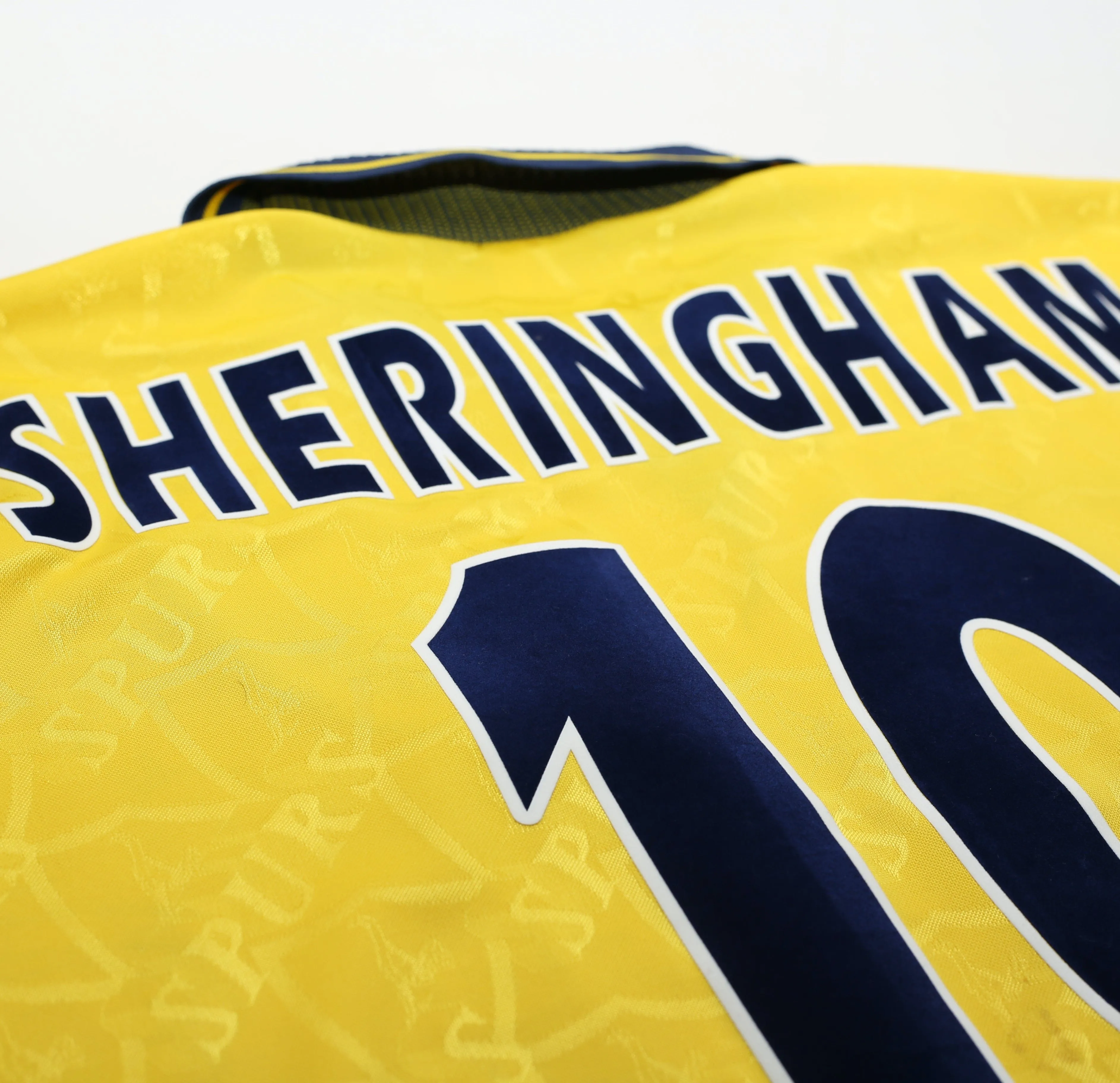 1995/97 SHERINGHAM #10 Tottenham Hotspur Vintage PONY Long Sleeve Third Football Shirt (L)