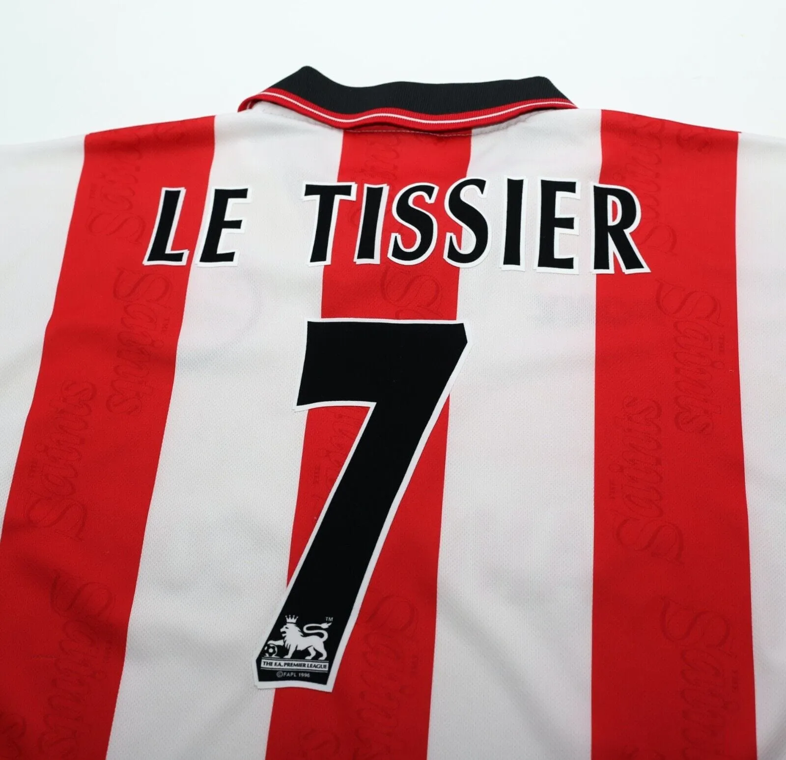 1997/99 LE TISSIER #7 Southampton Vintage PONY Home Football Shirt Jersey (L)