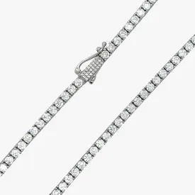 3mm Diamond Tennis Necklace