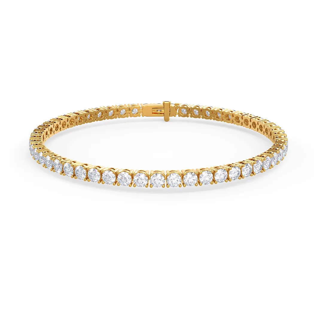 5 Carat Straight Line Tennis Bracelet