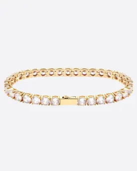 5MM VVS TENNIS bracelet - Gold