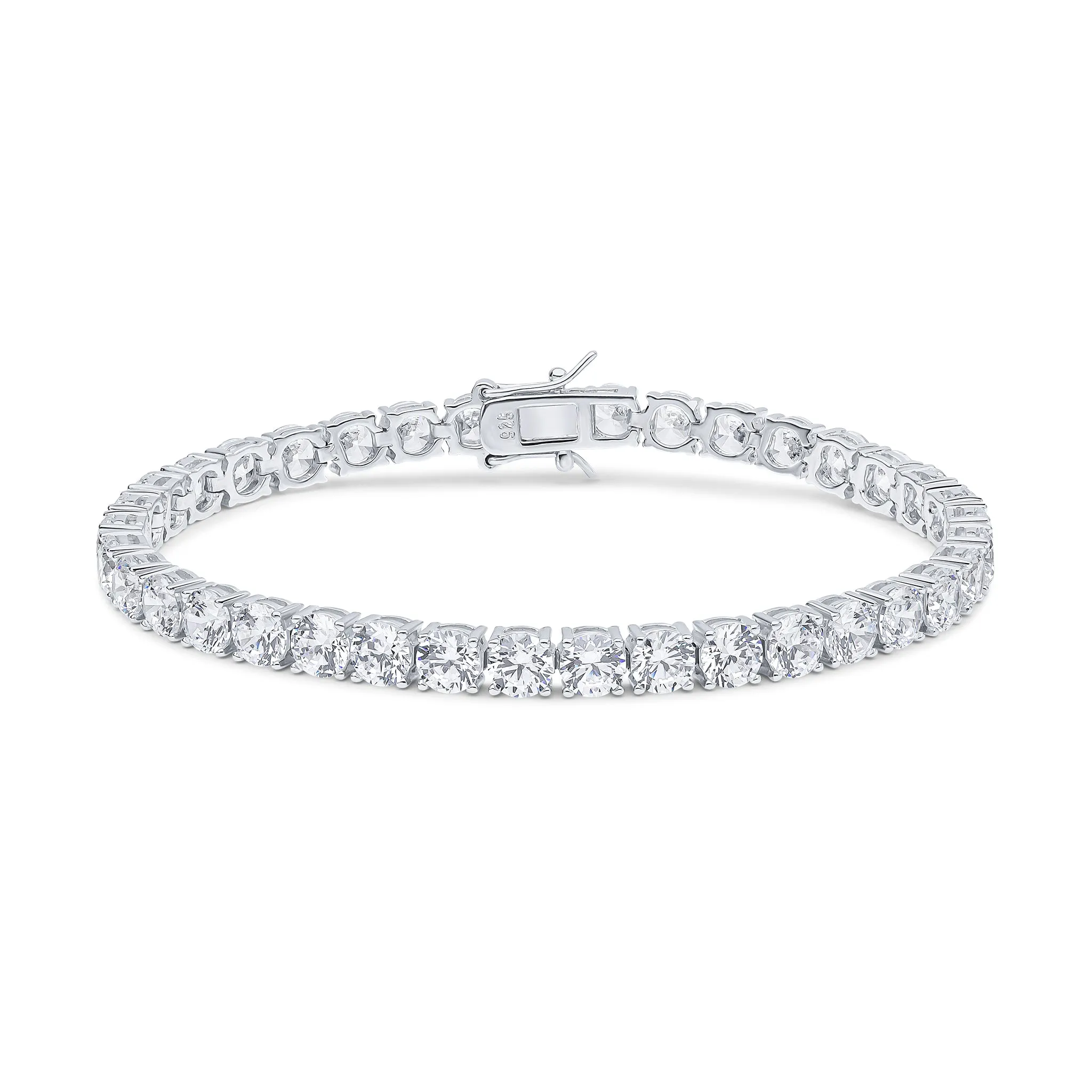 Alexis Tennis Bracelet (Rhodium)