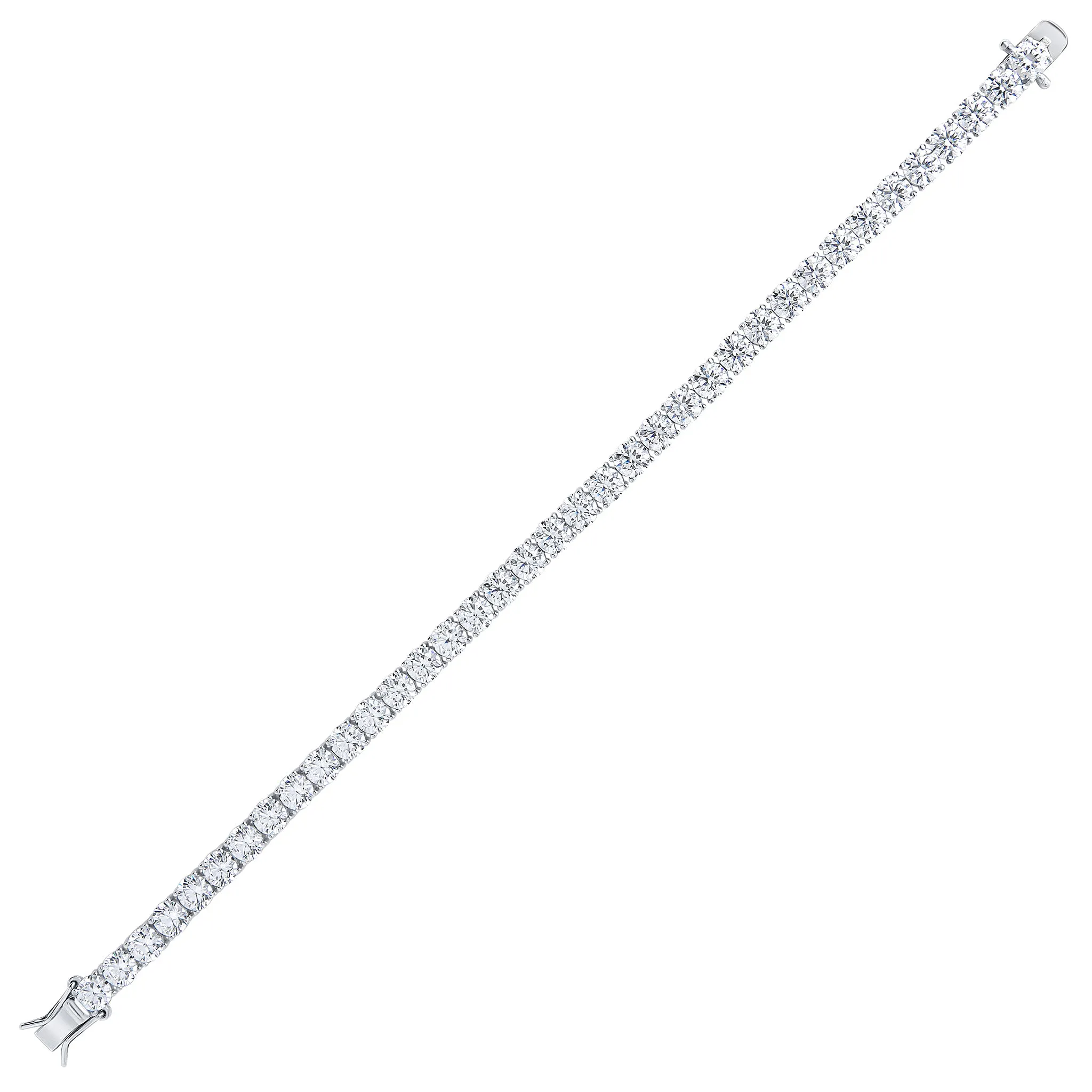 Alexis Tennis Bracelet (Rhodium)