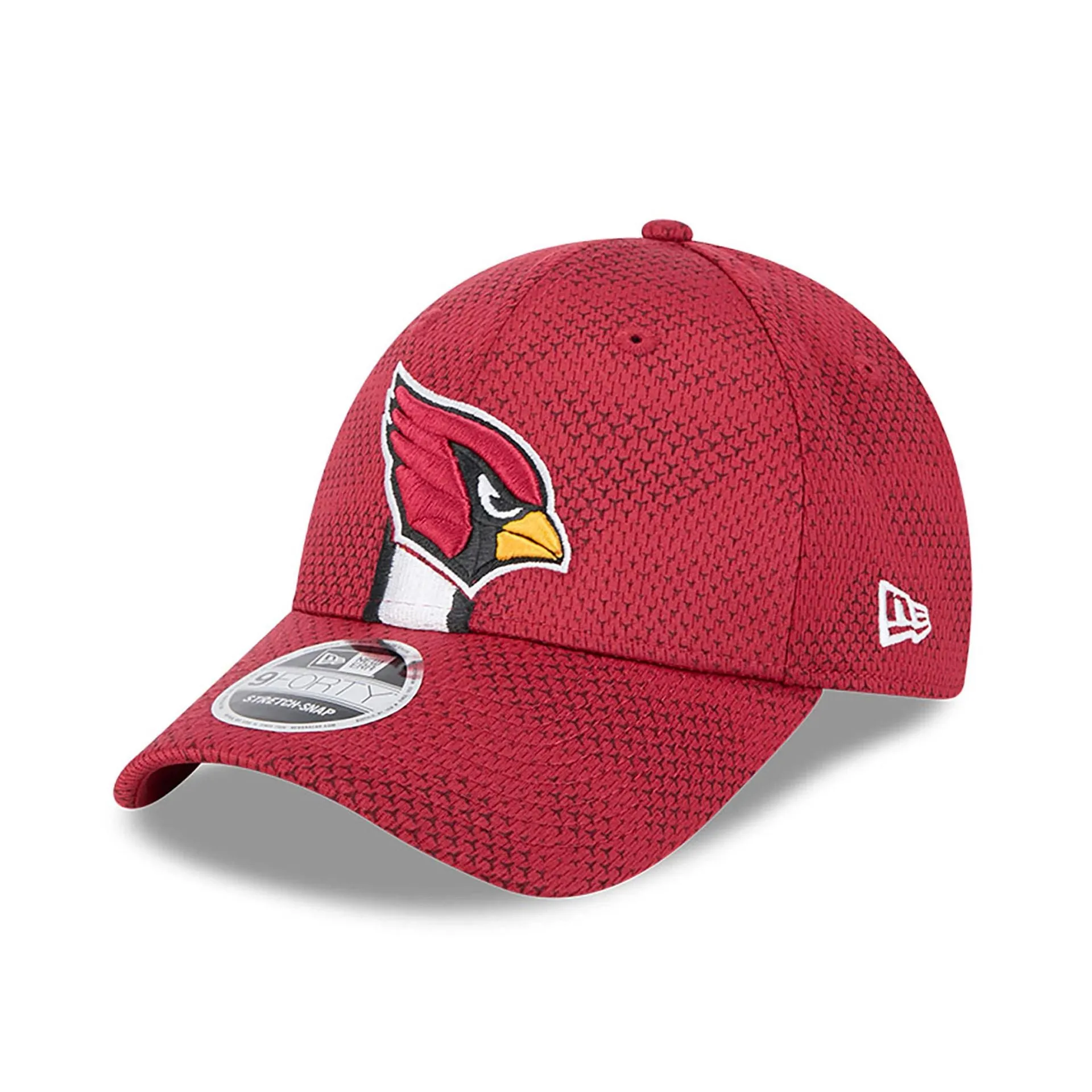 Arizona Cardinals NFL Sideline 2024 Dark Red 9FORTY Stretch Snap Cap