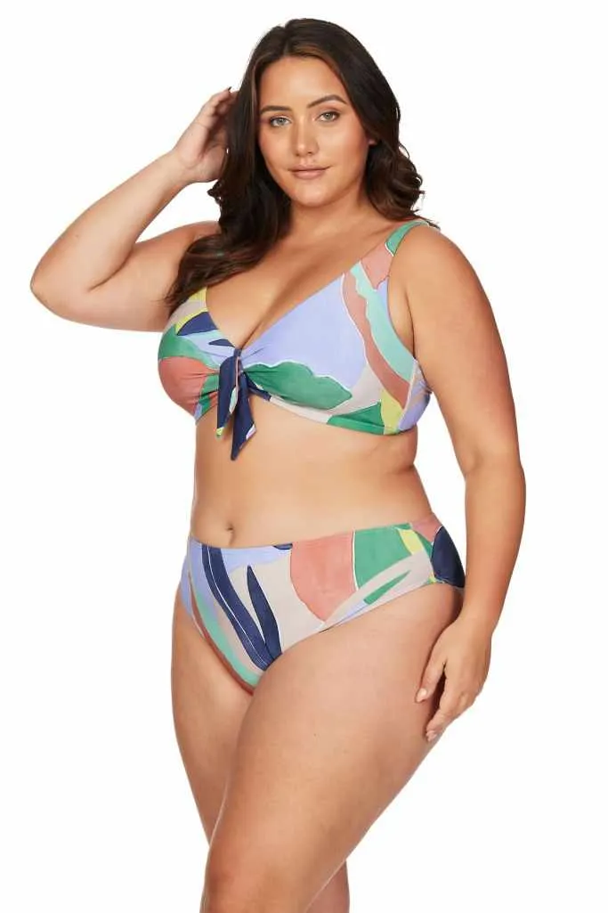 Artesands Monet Curve Fit Mid Rise Swim Pant - L Avana