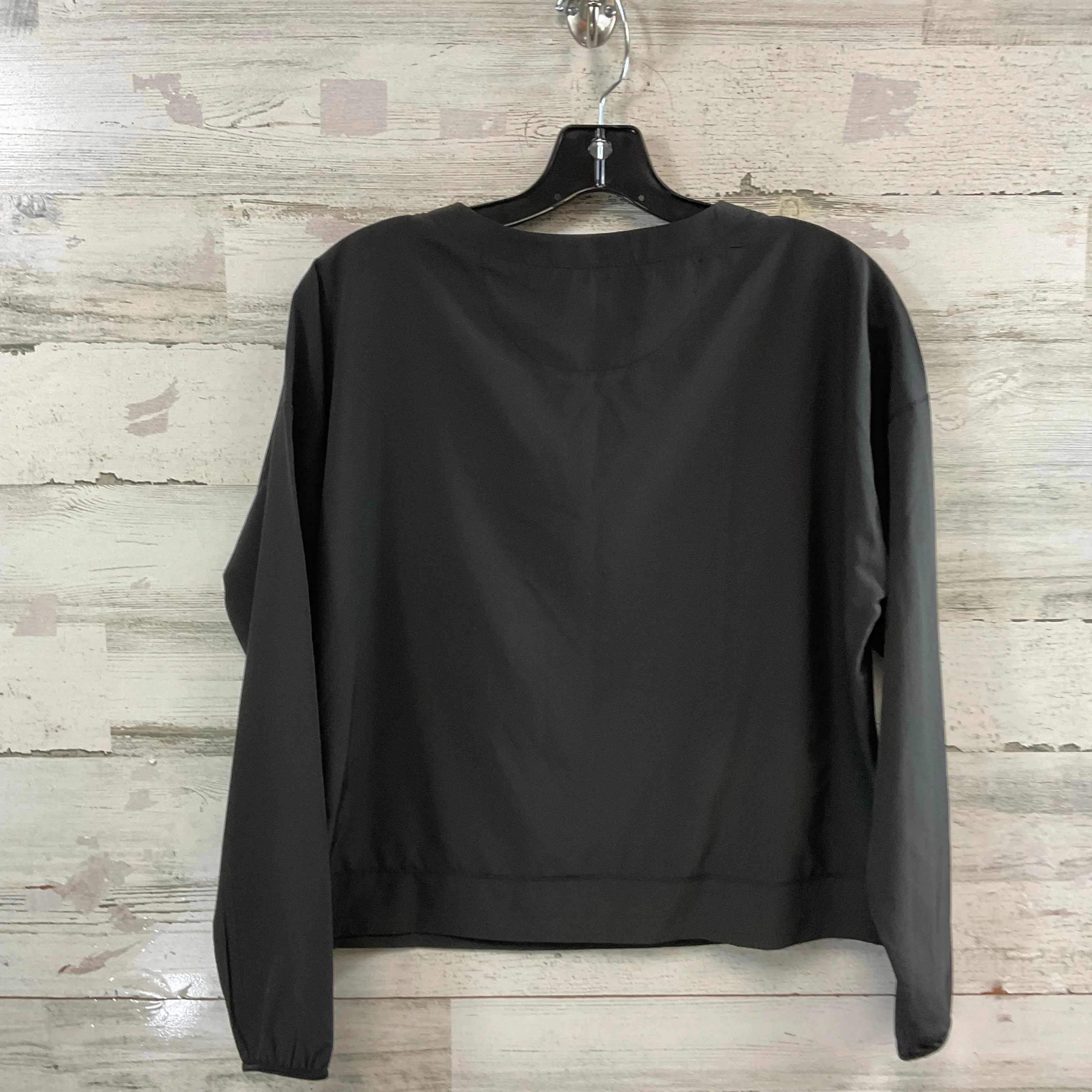 Athletic Top Long Sleeve Crewneck By LUCKY IN LOVE In Black, Size: M