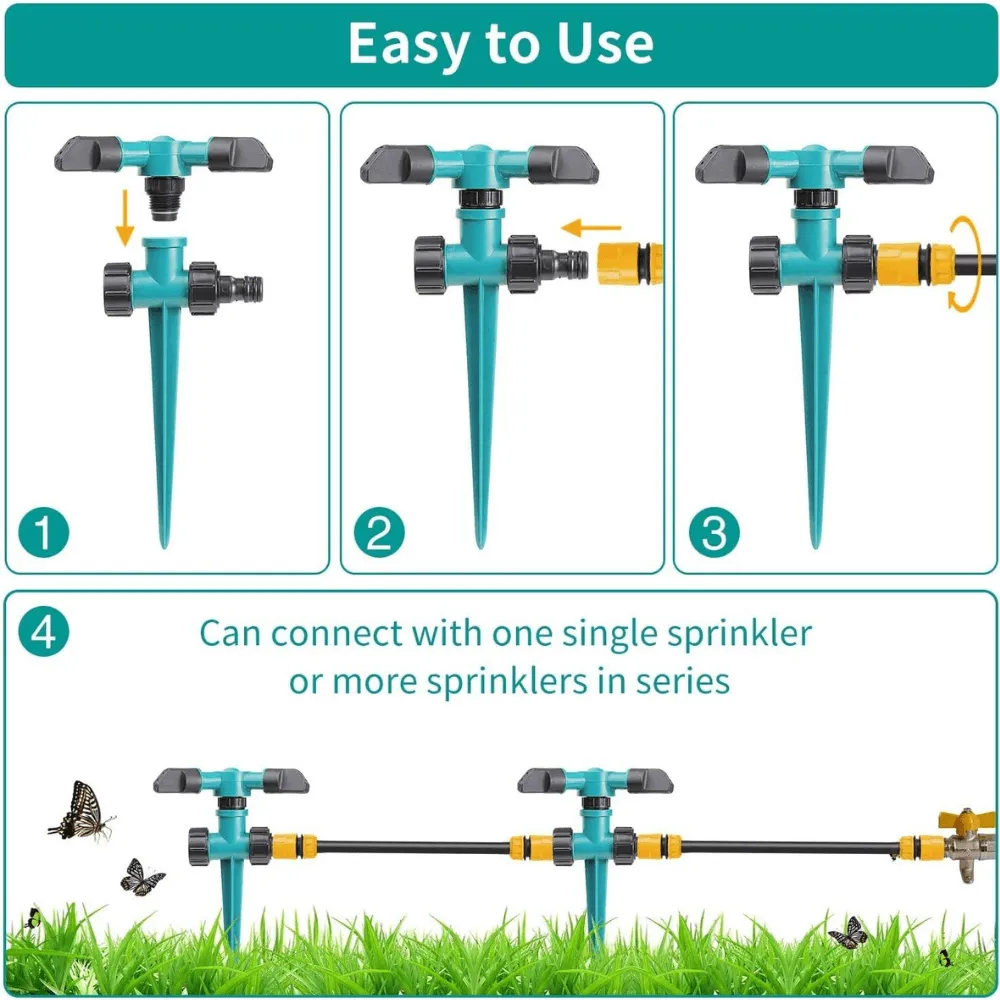 Automatic 360 Degree Rotating Arm Sprinkle