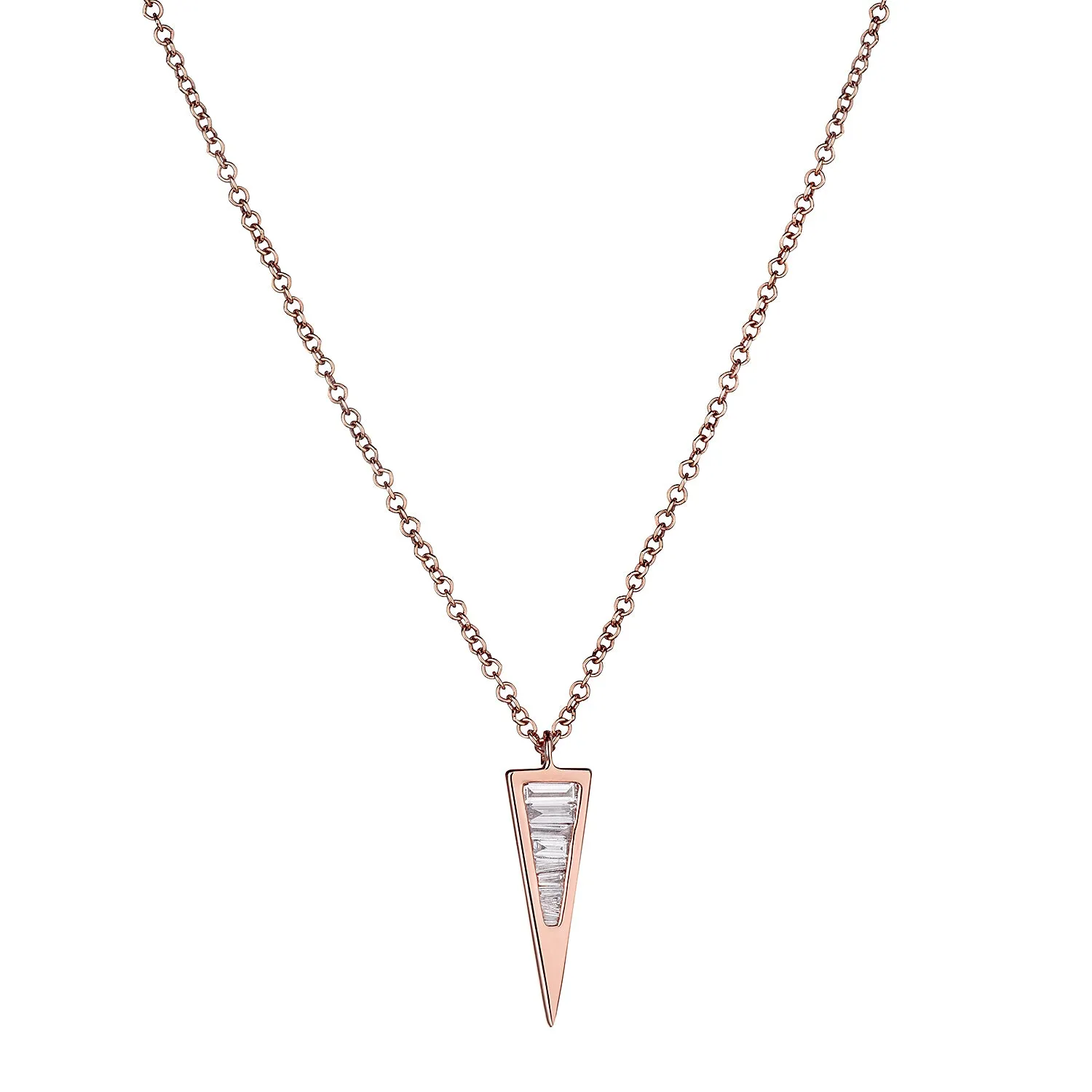 BAGUETTE DIAMOND SPIKE NECKLACE