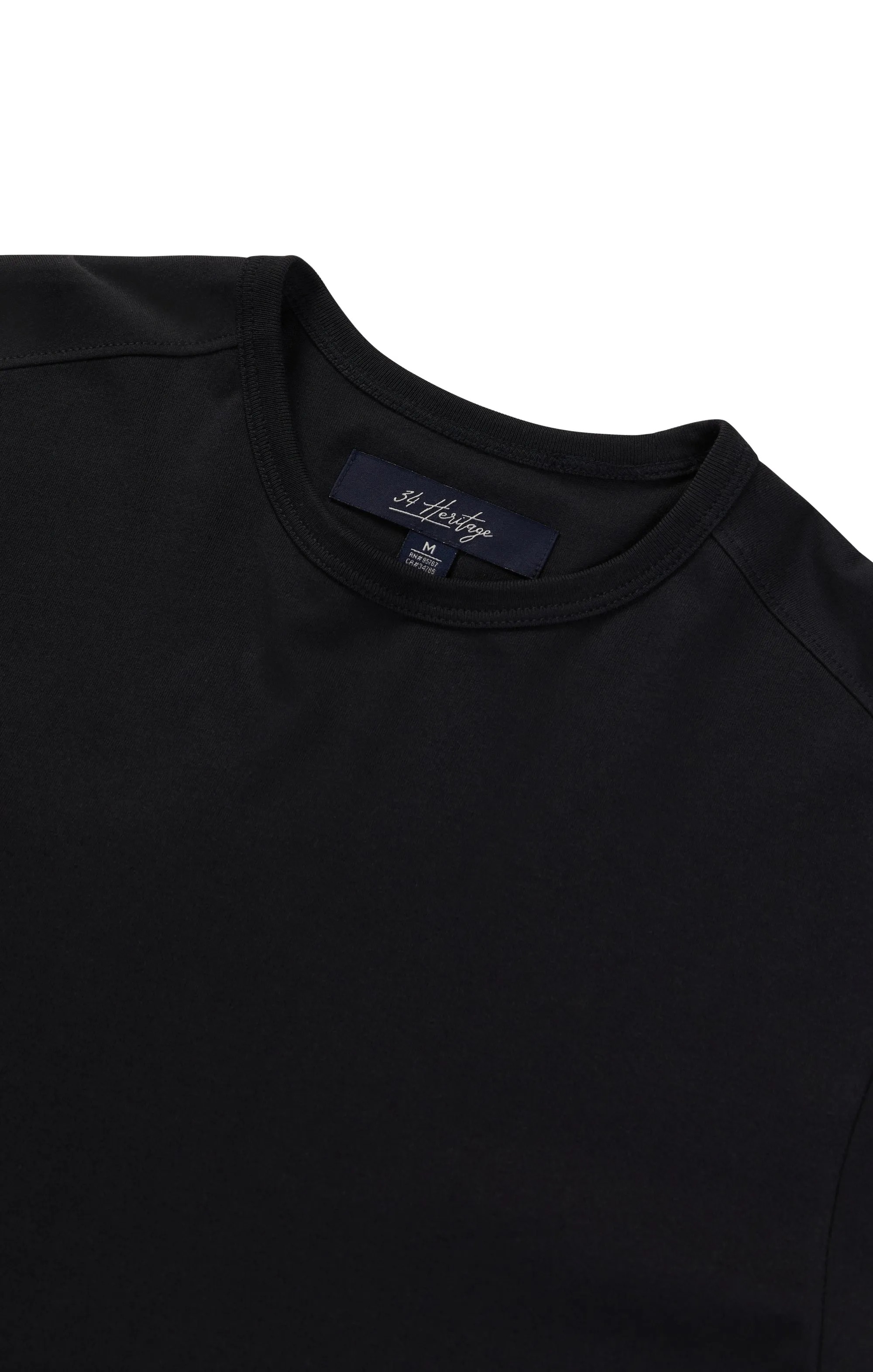 Basic Crew Neck T-Shirt in Black