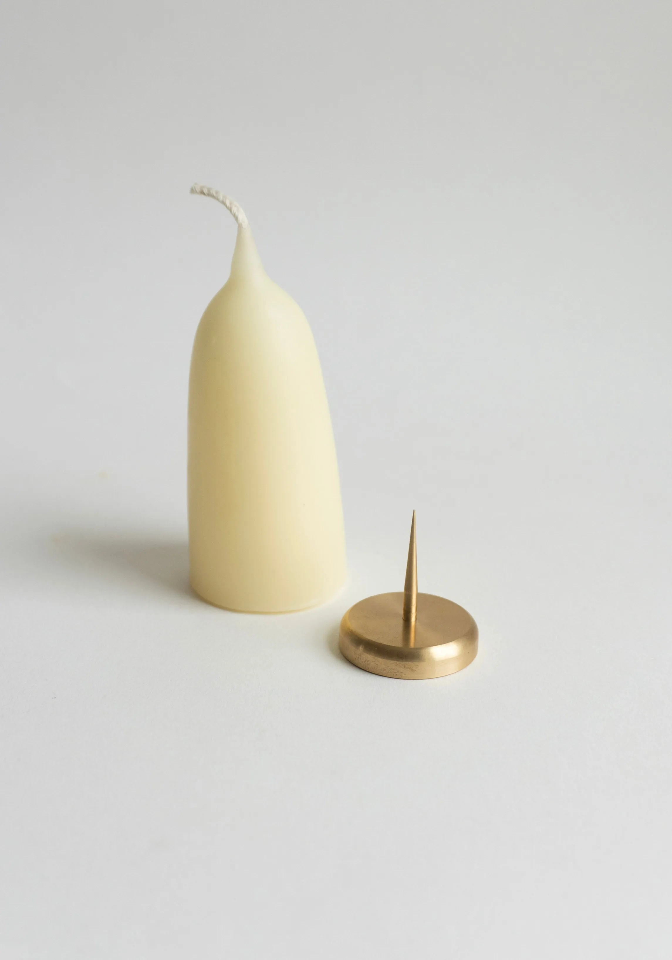 Brass Spike Candle Holder