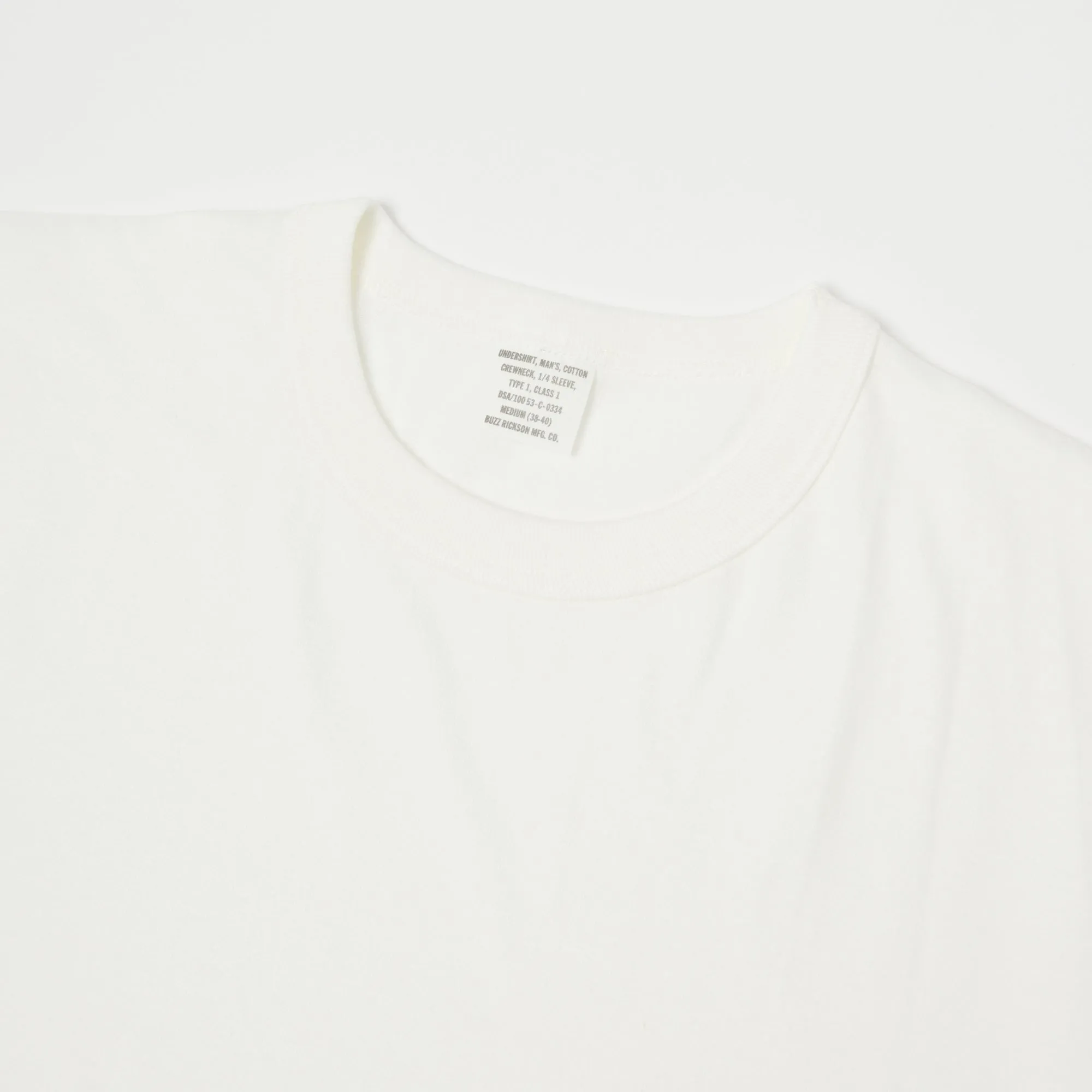 Buzz Rickson's 'Government Issue' Tee - White