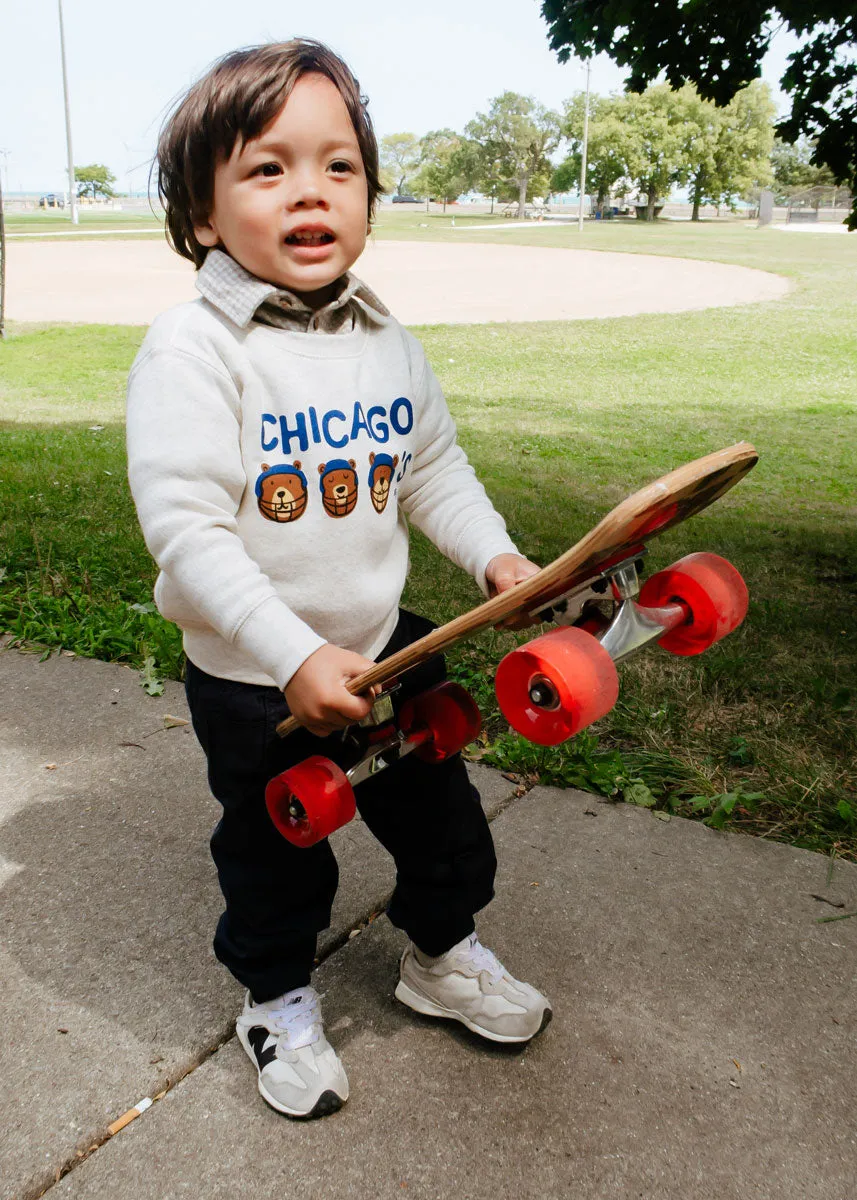 Chicago Football Team Toddler Sweatshirt - Natural Heather