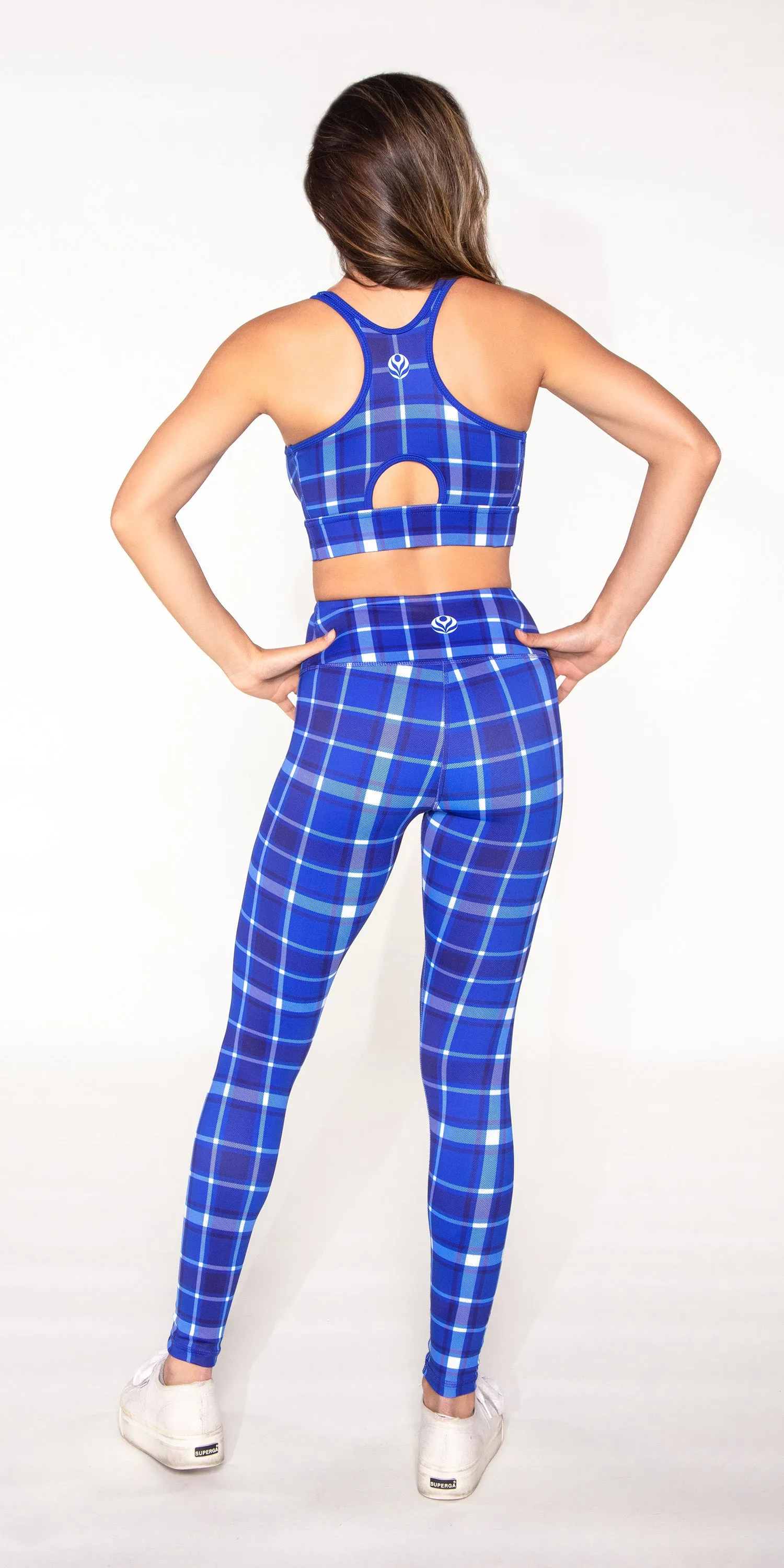 Cobalt Plaid - Legging