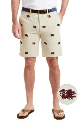 Collegiate ACKformance Short Khaki with University of South Carolina Gamecocks