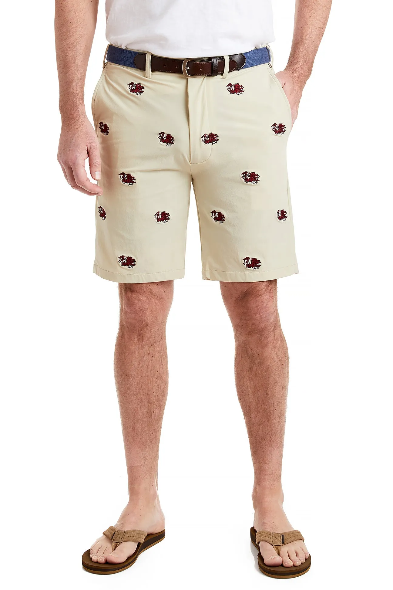 Collegiate ACKformance Short Khaki with University of South Carolina Gamecocks