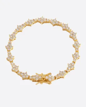 Comb tennis Bracelet - Gold