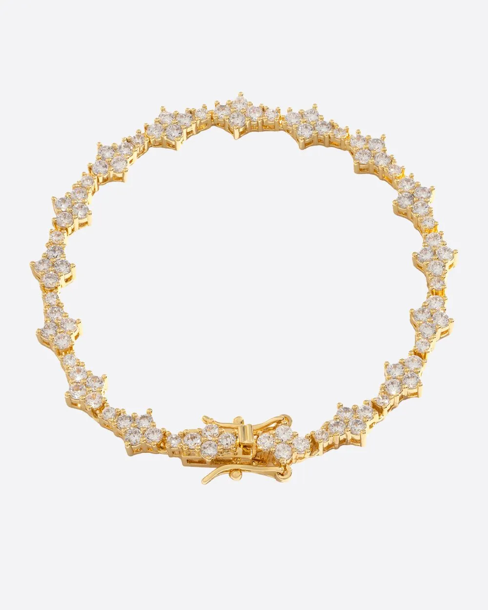 Comb tennis Bracelet - Gold