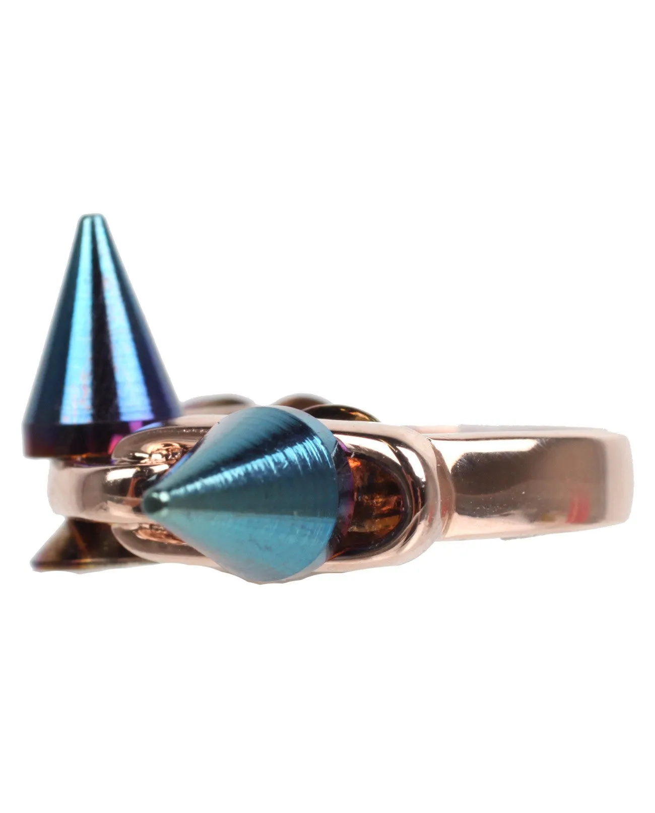 Cosmic Warrior Spike Ring, Rose