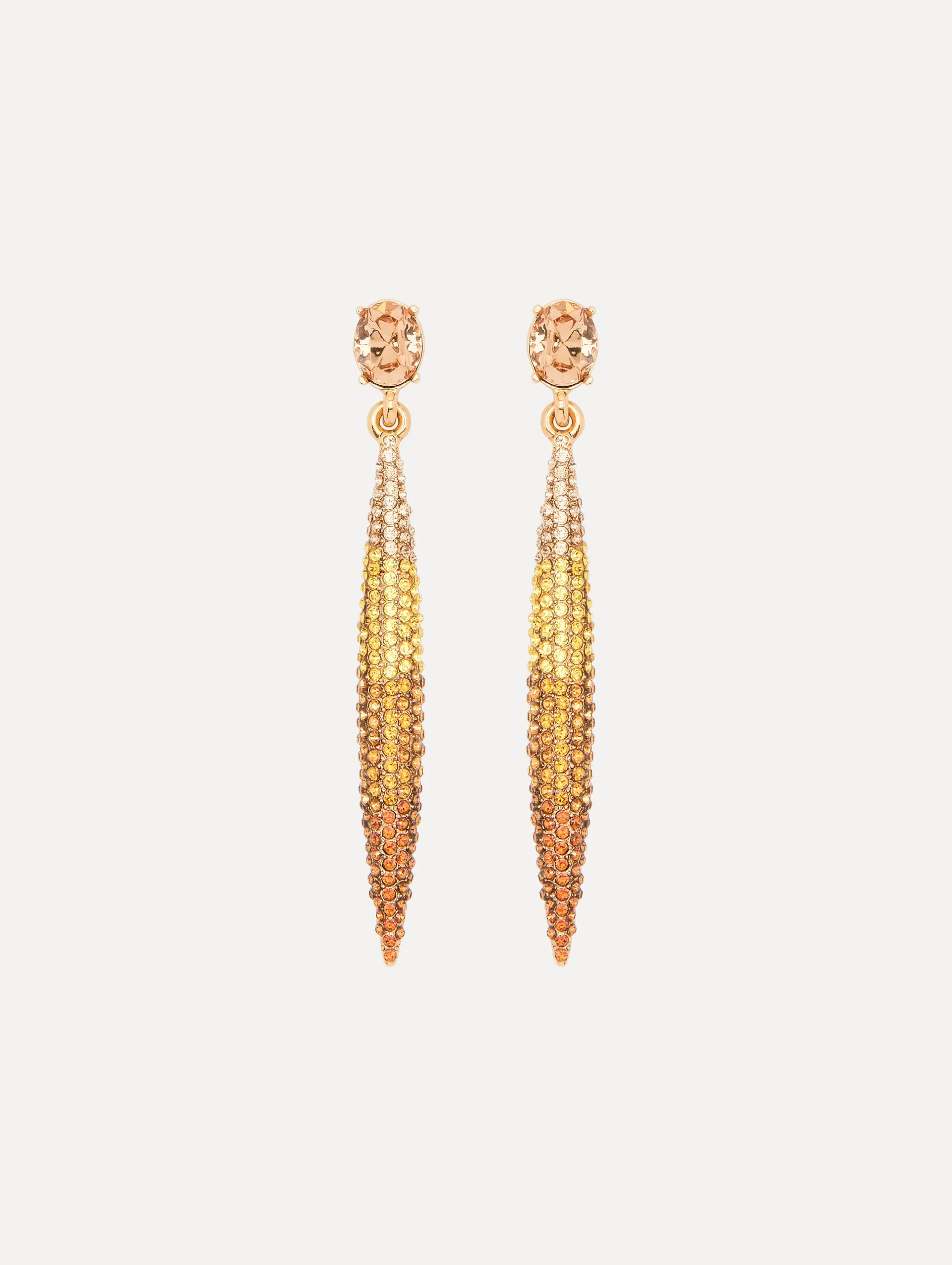 Crystal Pavé Spike Earrings