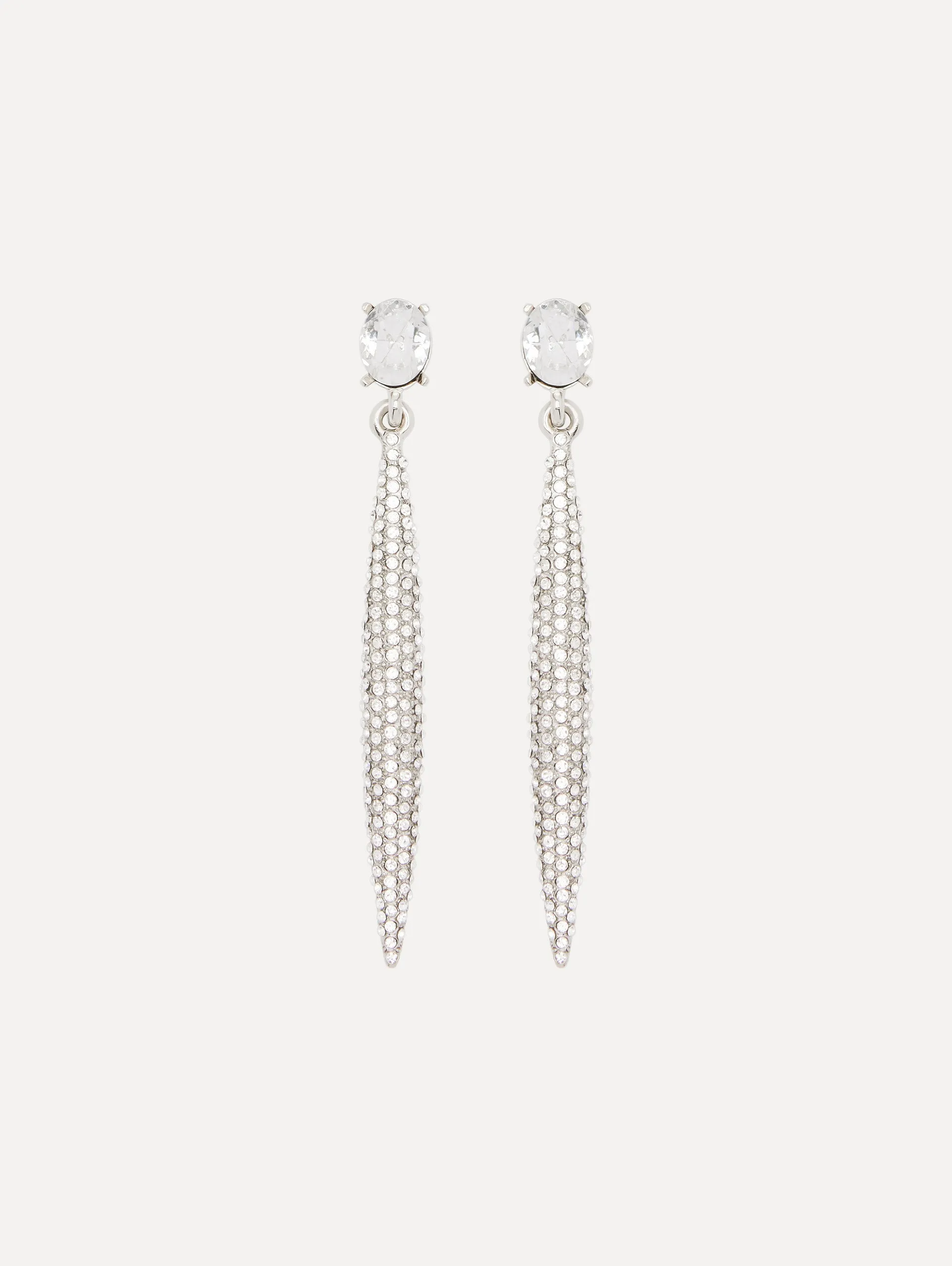 Crystal Pavé Spike Earrings