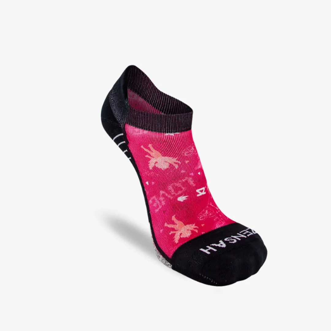 Cupid Doodle Valentine's Socks (No Show)