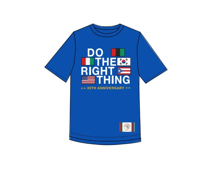 Do The Right Thing Flag Tee (Blue)