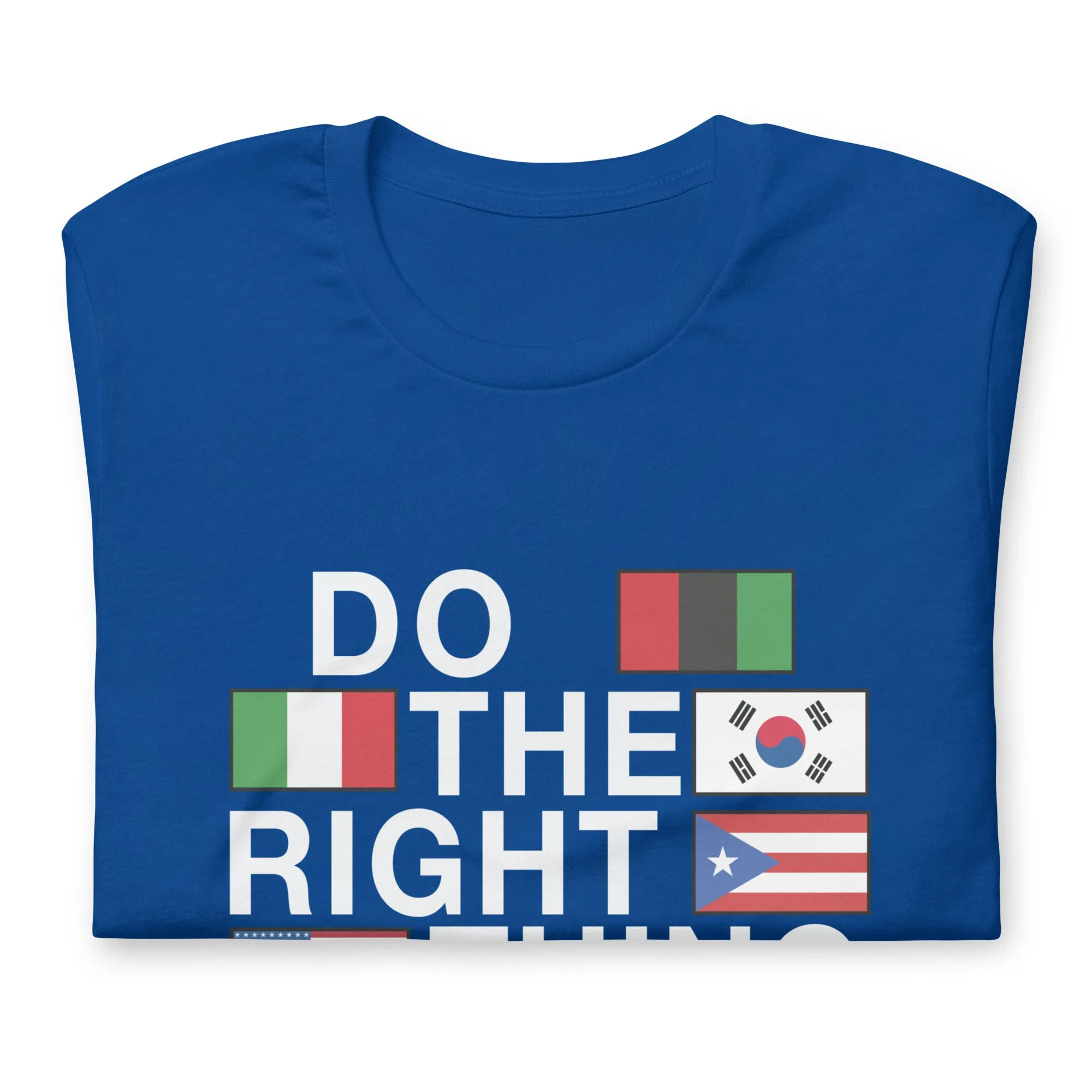 Do The Right Thing Flag Tee (Blue)