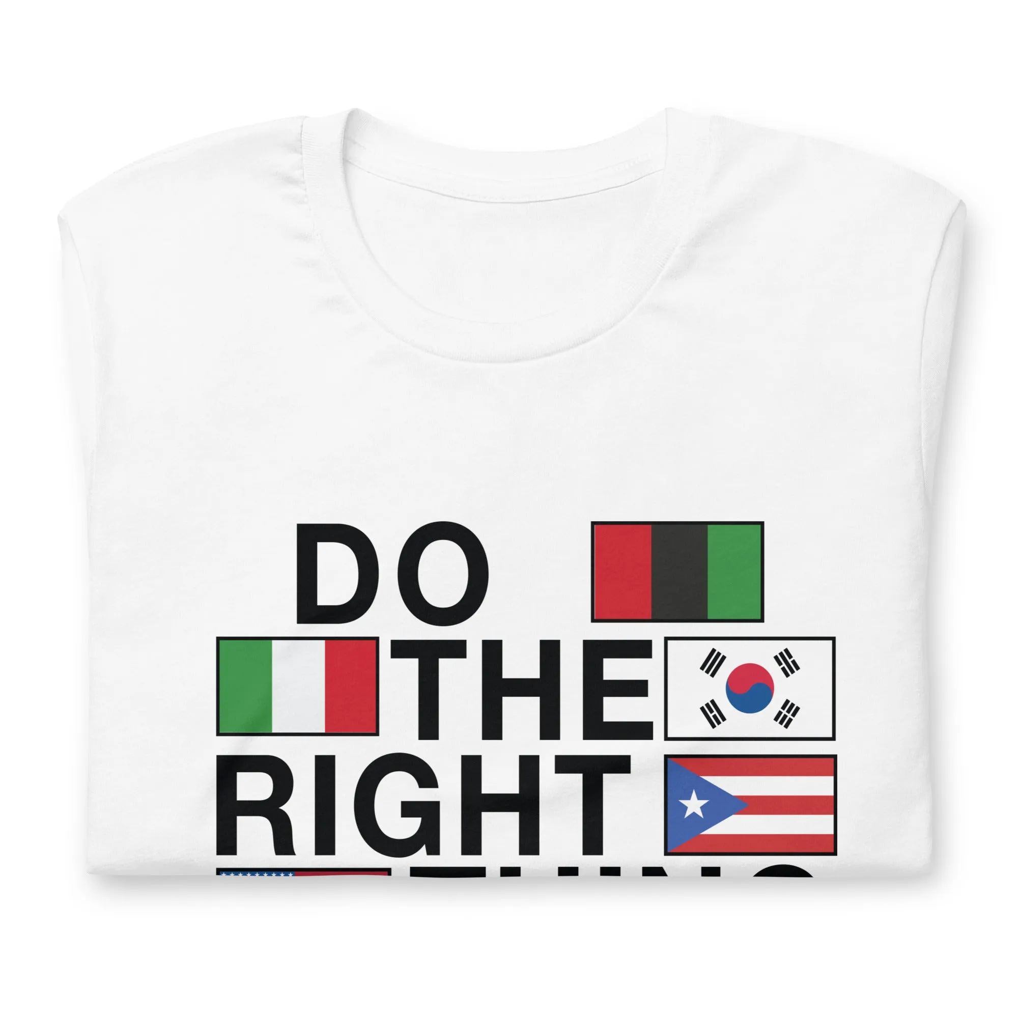 Do The Right Thing Flag Tee (WHITE)