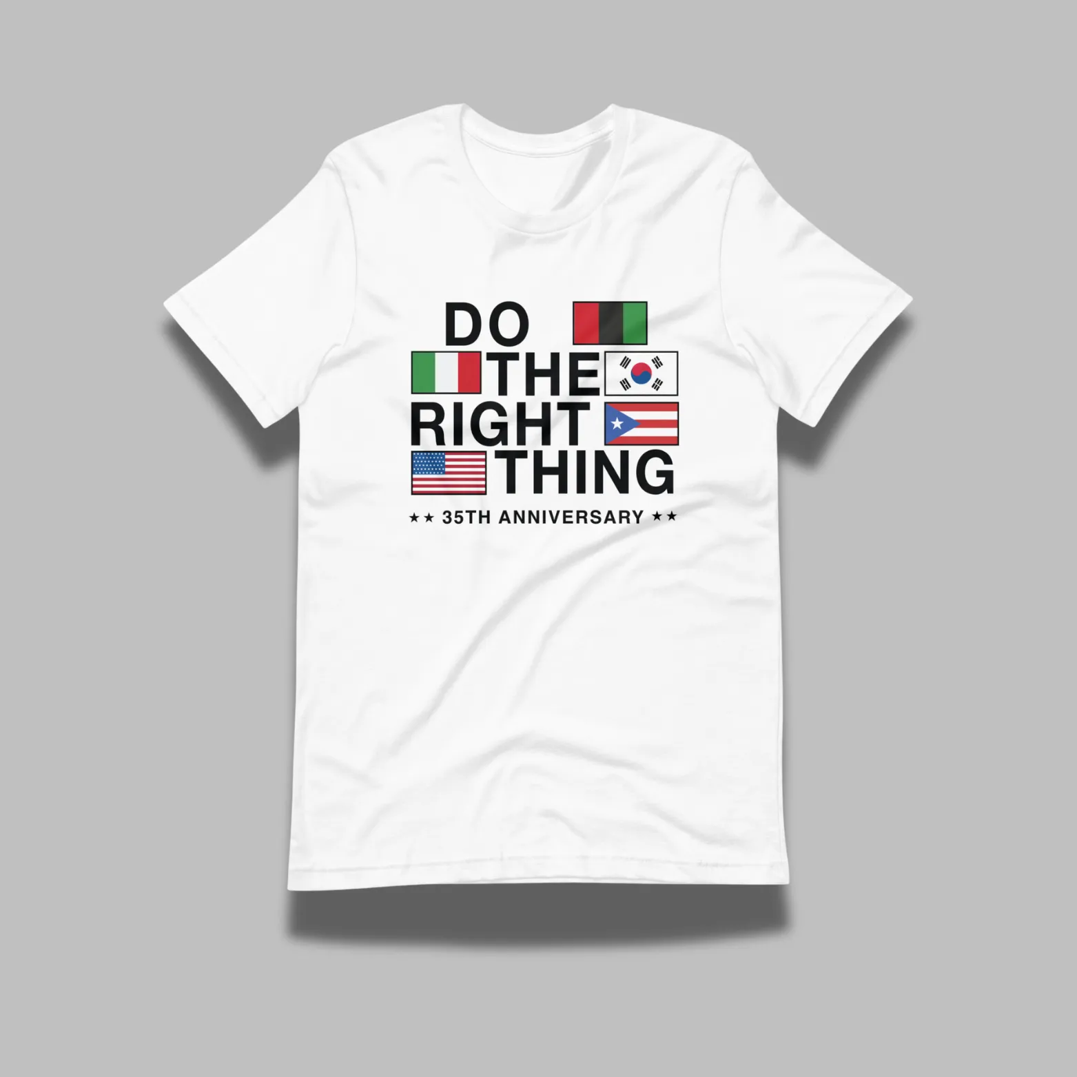 Do The Right Thing Flag Tee (WHITE)